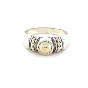 LAGOS Caviar Two-Tone 18K/925 Silver Ring